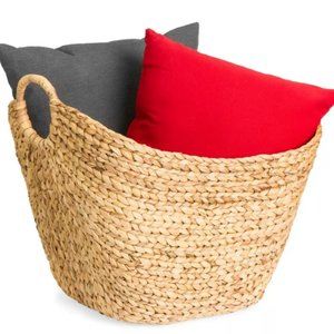 Best Choice Products Portable Large Hand Woven Wicker Braided Storage